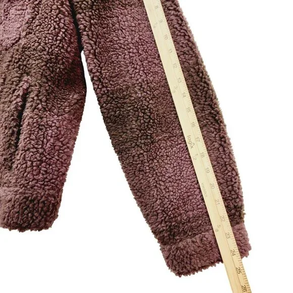 Levi’s Men's Fleece Sherpa Trucker Jacket Vintage Relaxed Fit Brown Size L New